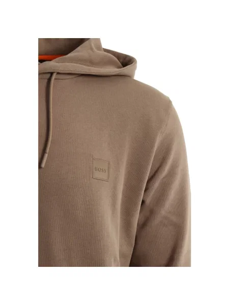 Bluza z kapturem Boss beżowa