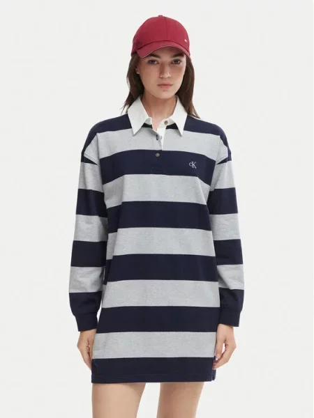 Calvin Klein Jeans Vsakodnevna obleka Pisana modra