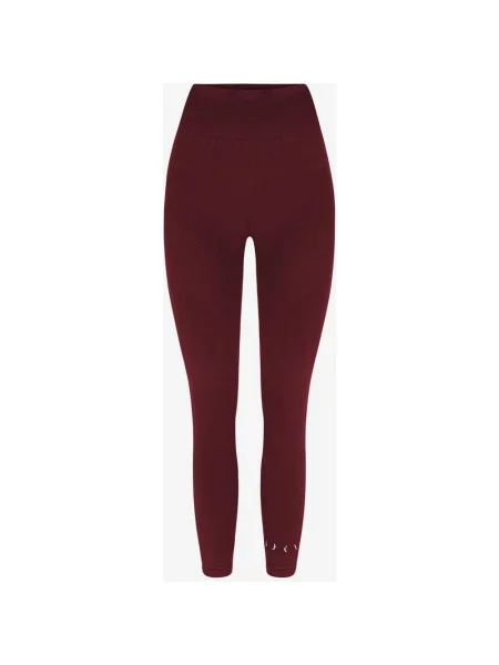Długie legginsy Born Living Yoga Keren w kolorze ciemnoczerwonym S czerwone
