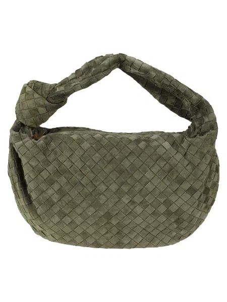 Torebka Bottega Veneta zamszowa zielona