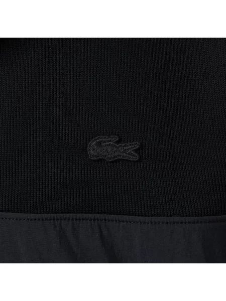 Lacoste Bluza Half Zip Classic Fit czarna