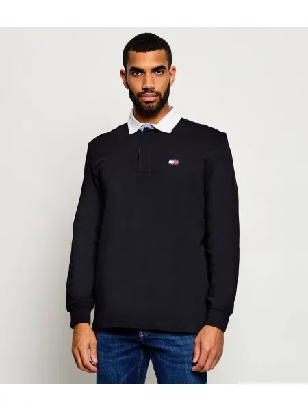 Tommy Jeans Tenisz póló | Relaxed fit fekete