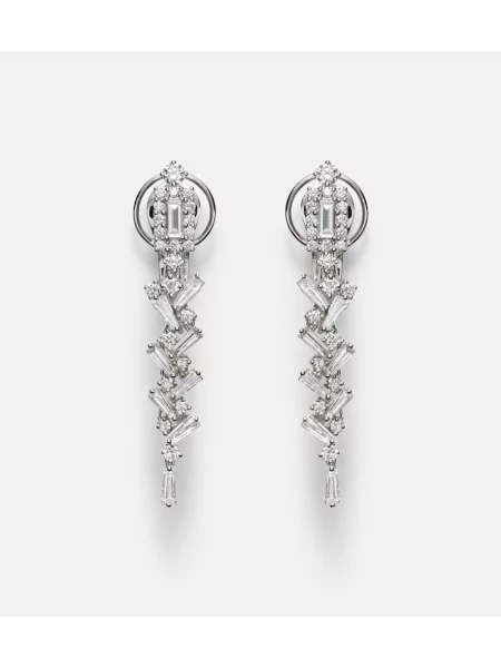 Belo zlato uhani Yeprem bela