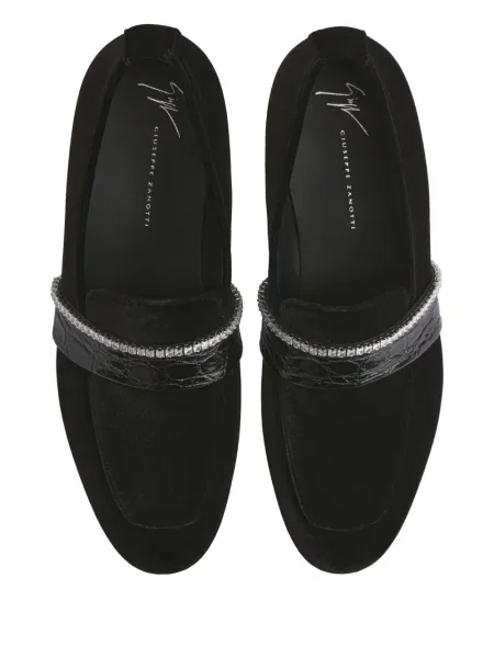 Loaferice Giuseppe Zanotti s printom crna
