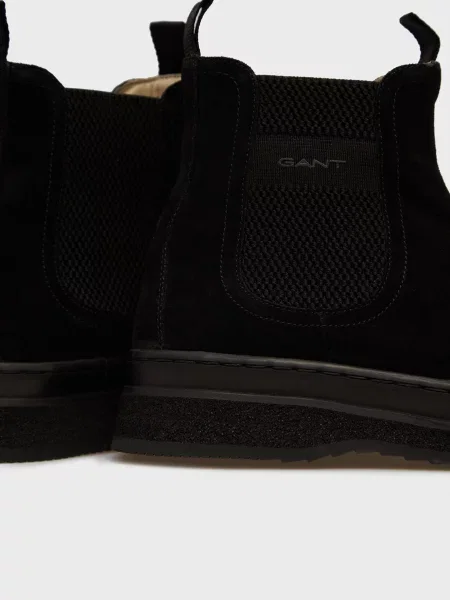 Замшевые ботинки челси Gant черные