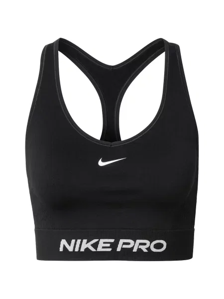 NIKE Sutien sport Pro negru alb