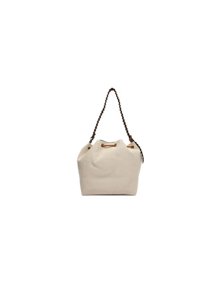 Kabelka Tommy Hilfiger Th Elev Summer Bucket Canvas béžová