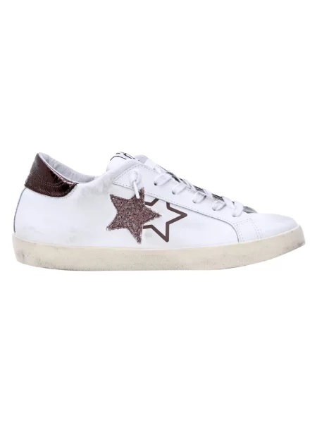 Sneakersy 2star skórzane białe