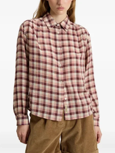 Cămașă Woolrich în carouri maro
