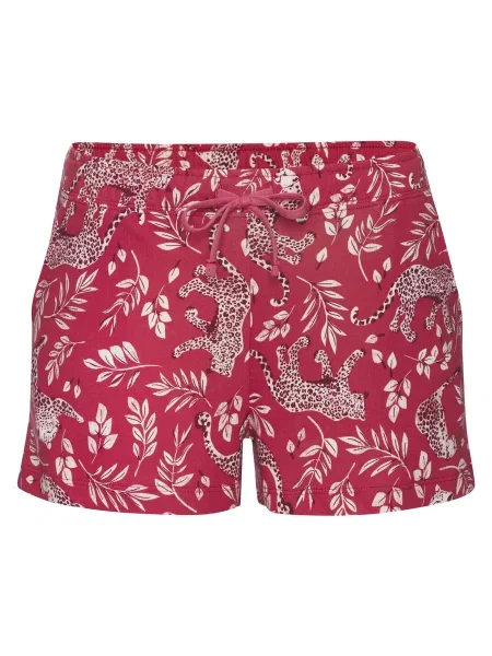 VIVANCE by LASCANA Pantaloni de pijama Dreams roșu / roșu vin alb