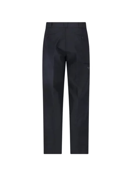 Pantaloni Prada cu autograf negru