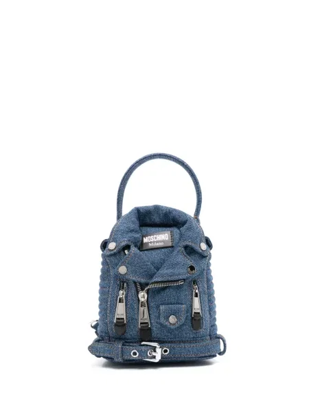 Rucsac Moschino biker albastru