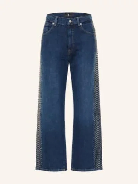 7 For All Mankind Rovné Džíny Stovepipe S Cvočky revolt