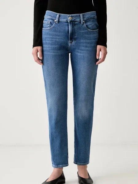 7 FOR ALL MANKIND blugi skinny pentru femei albastru