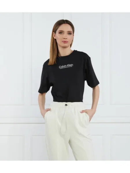 Calvin Klein Tricou COORDINATES LOGO GRAPHIC TRICOU negru
