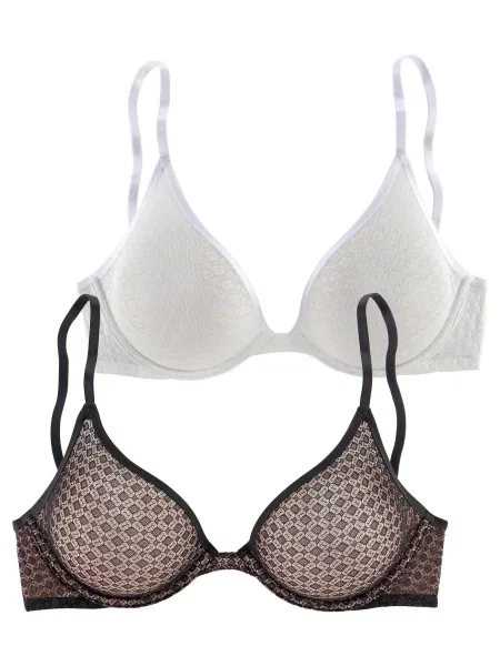 PETITE FLEUR by LASCANA Sutien negru alb