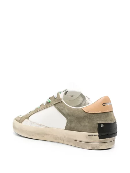 Sneakerși Crime London din piele verde