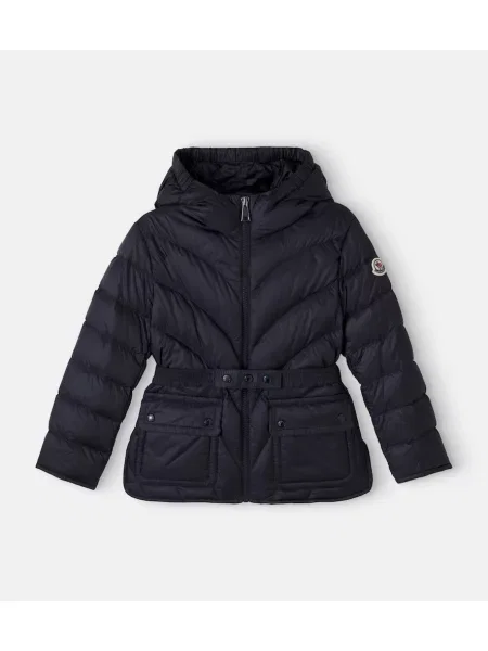 Pūkinė striukė Moncler Enfant mėlyna
