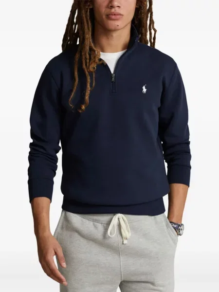Iš natūralios odos trumpas dryžuotos polo marškinėliai Polo Ralph Lauren pilka