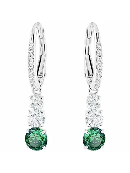 Kolczyki Swarovski zielone
