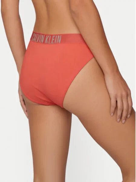 Calvin Klein Swimwear Bikinové nohavičky sivá / lososová ružová