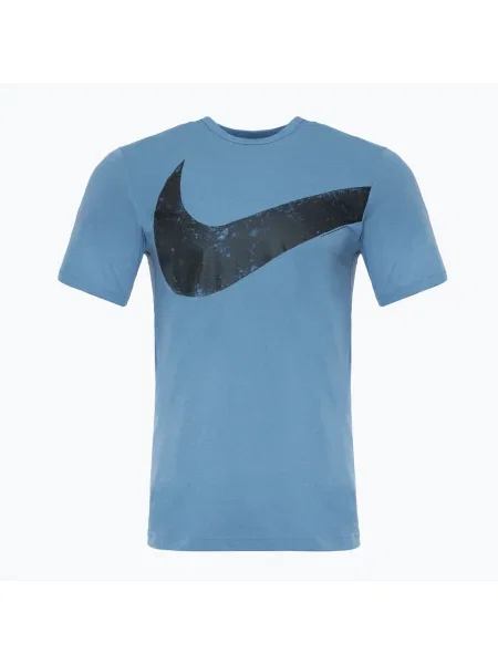 Мъжка тениска Nike Hyverse Swoosh Dri-Fit aegean storm/black черно