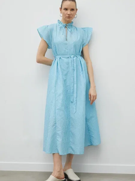 Сукня Samsoe Samsoe maxi розкльошена