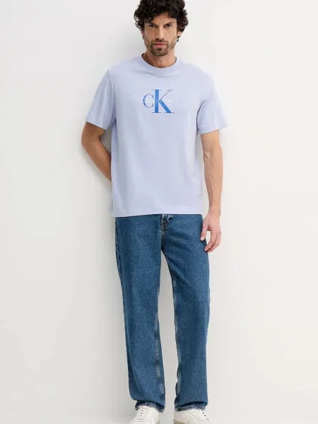 Calvin Klein Jeans kratka majica modra