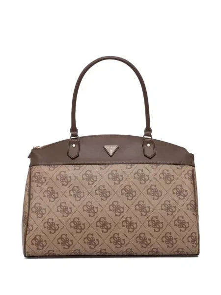 Geantă shopper Guess cu imagine maro