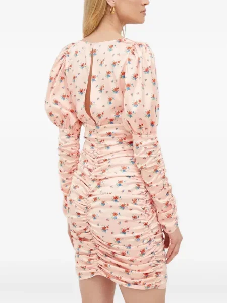 Rochie Notes Du Nord cu model floral cu imagine de costum roz