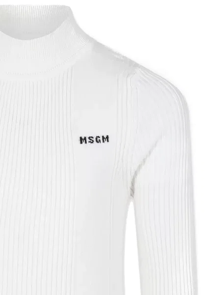 Sweter dziecięcy Msgm biały