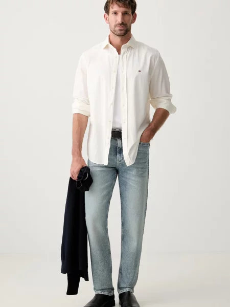 Tommy Hilfiger Cămașă Gmd Alb bej
