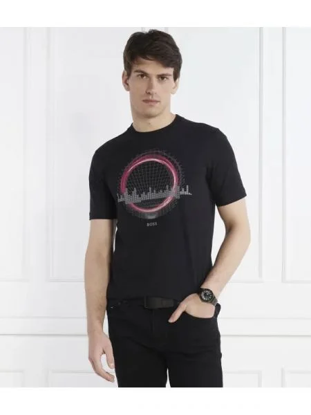 BOSS GREEN Tricou Tee 8 negru