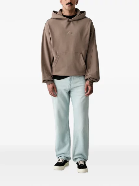 Pantaloni Adidas cu imagine cu model leopard alergare violet