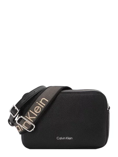 Kabelka Calvin Klein Webbing 2X Strap Camera Bag čierna