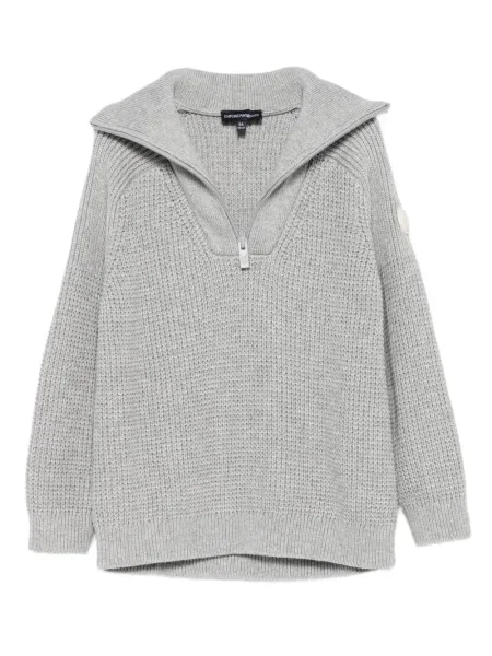 Sweter dziecięcy Emporio Armani szary