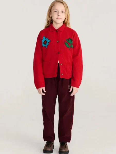 Bobo Choses кардиган дитячий з додаванням вовни Blossom