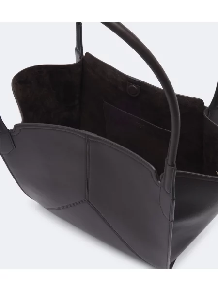 Geantă shopper Victoria Beckham din piele maro