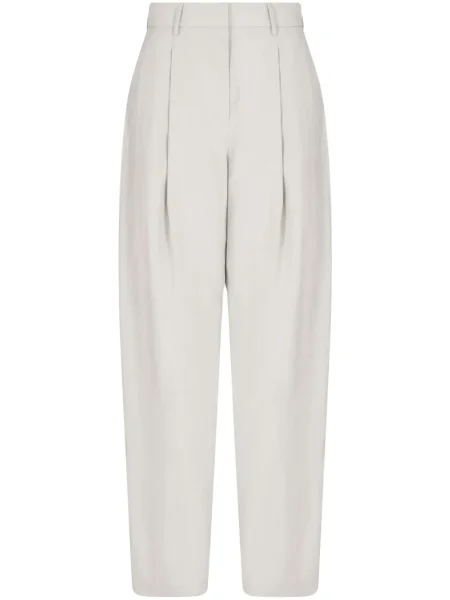 Pantaloni Giorgio Armani plisate gri