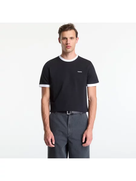 Тениска Queens Contrast Ribbing Tee Black S черно