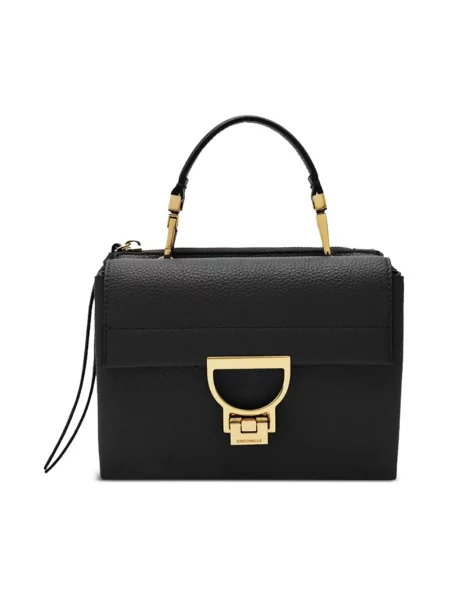 Mała torebka Coccinelle skórzana czarna