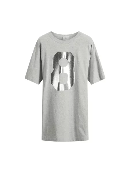 Koszulka 8pm elegancka szara