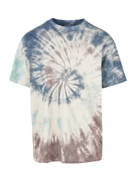 Urban Classics Póló galambkék / világoskék / bogyó fehér