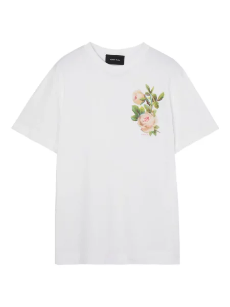 Tricou Simone Rocha cu imagine cu decolteu rotund alb