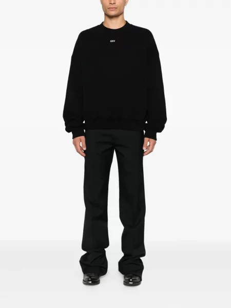 Hanorac Off-white cu imagine alb