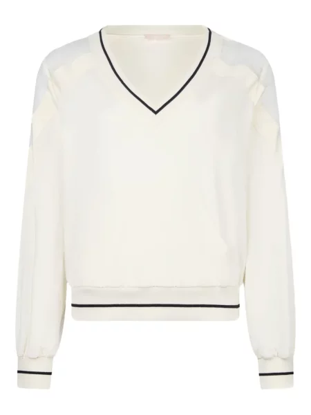 Суитчър Liu Jo с V-образно деколте бяло