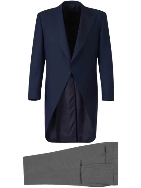 Costum Canali de lână de costum albastru