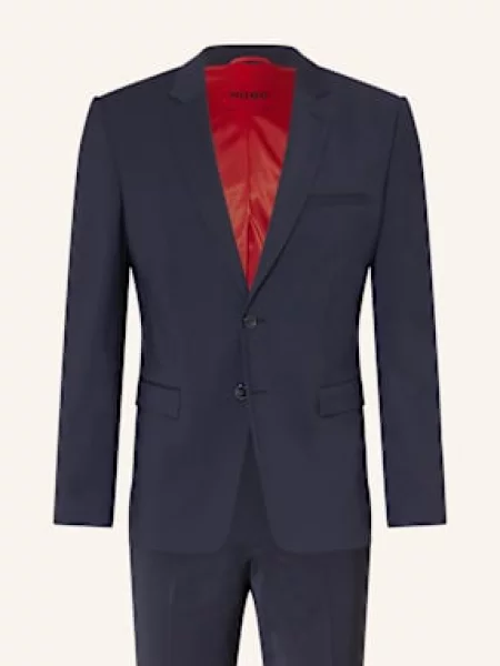 Hugo Garnitur Arti-Hesten Extra Slim Fit blau granatowy