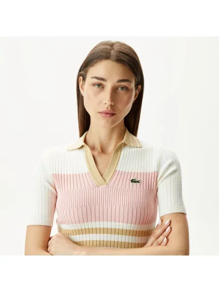 Lacoste Sweter Lacoste biały