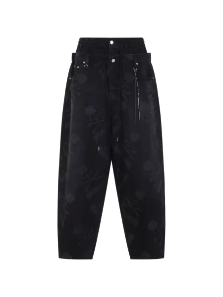 Blugi Mastermind World cu imagine negru